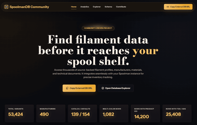 SpoolmanDB Community