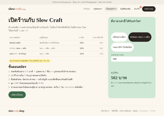 แพลต์ฟอร์มขายงาน arts — ภาพที่ 5