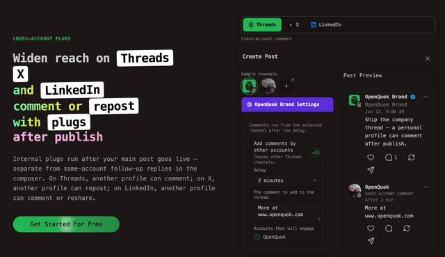 OpenQuok - Run your social platforms on autopilot — ภาพที่ 4